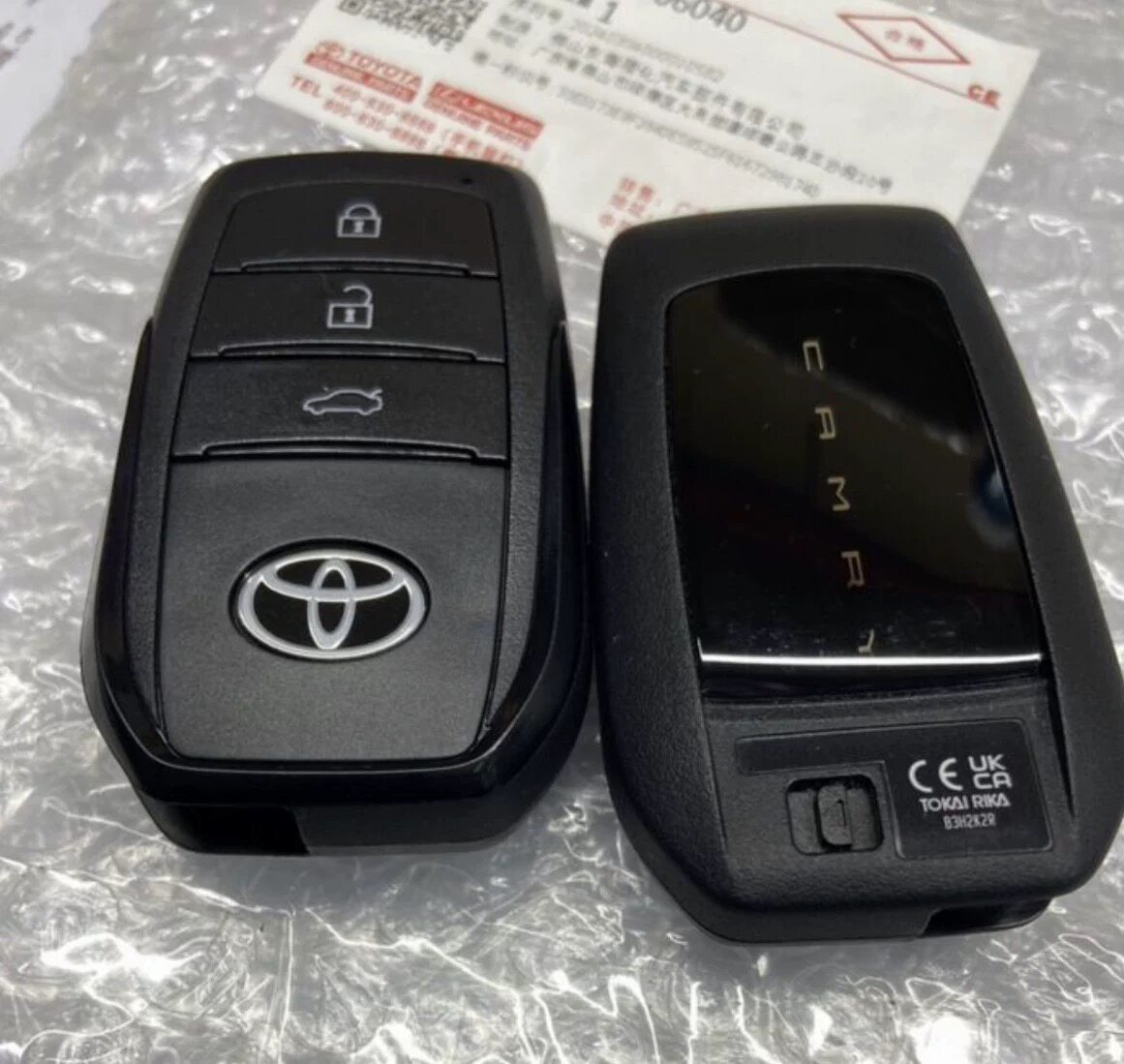 适用24-25新丰田 凯美瑞 亚洲龙 智能卡 钥匙0110板号原厂遥控器