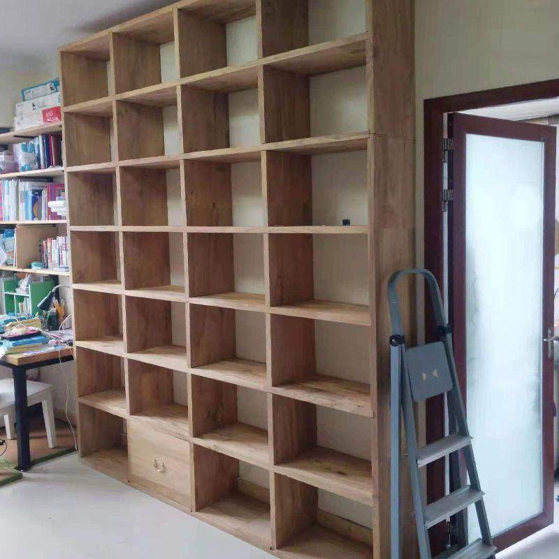 实木全墙满墙书柜多层落地书架吊柜客厅家用,老榆木书架,定制,商业/办公家具,茶台/茶桌,淘宝优惠券,粉丝福利购,淘宝优惠卷