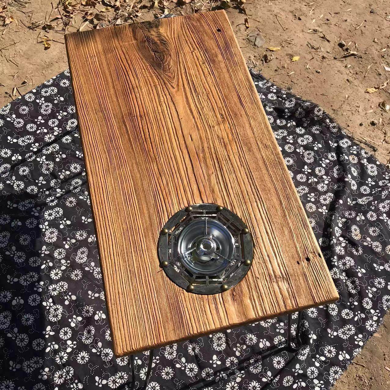 风化老榆木户外折叠桌新中式便携露营围炉煮茶桌家用茶台盘折叠桌,住宅家具,家用茶台/茶桌,淘宝优惠券,粉丝福利购,淘宝优惠卷