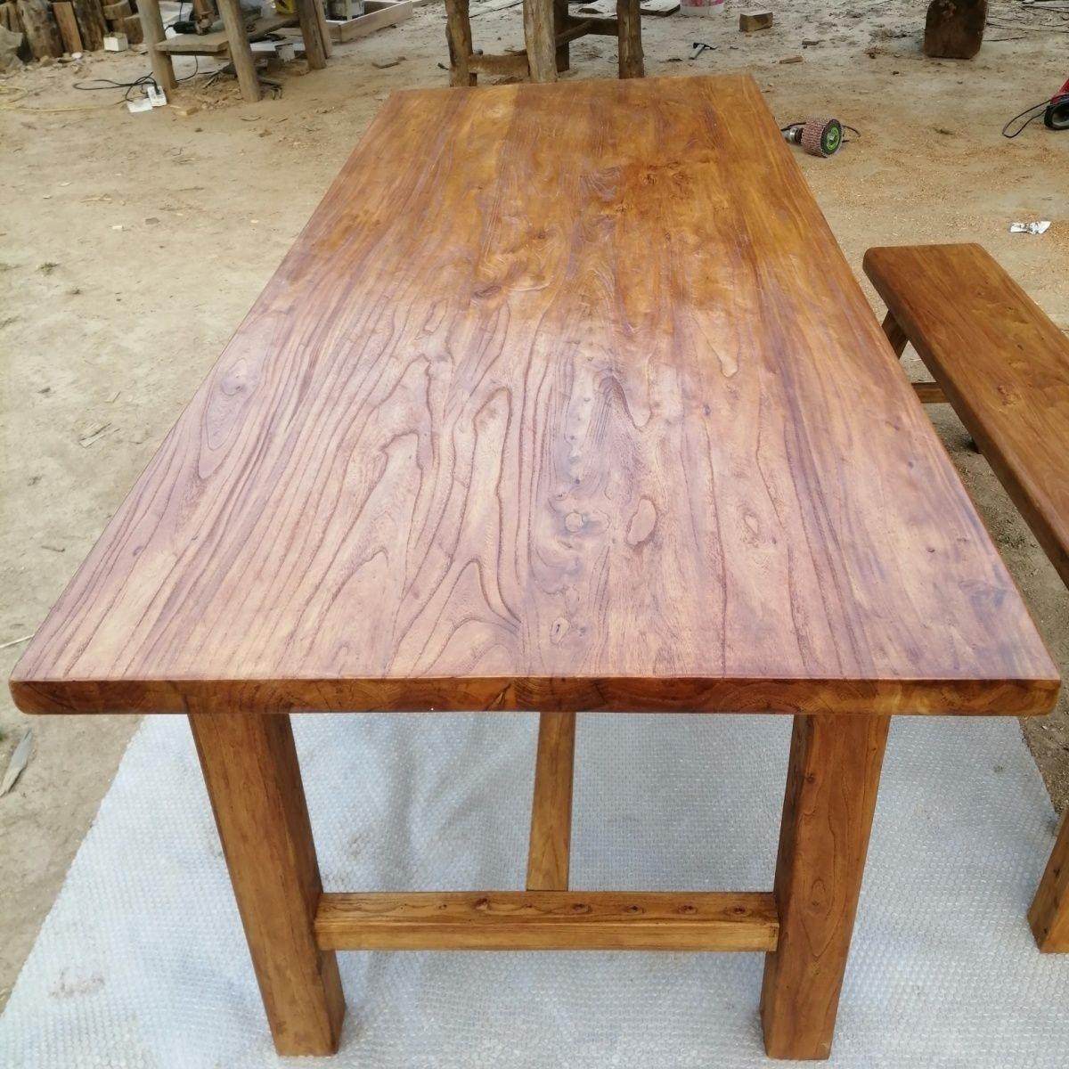 老榆木实木餐桌长方形茶桌茶台家用书桌长桌会议桌餐厅饭店民宿,商业/办公家具,茶台/茶桌,淘宝优惠券,粉丝福利购,淘宝优惠卷