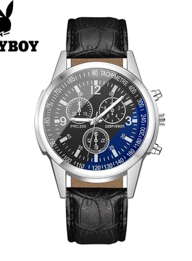 花花公子全自动机芯手表男士瑞士新款时尚防水高档男表石英械男表