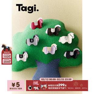 Tagi.《小马Magi》可爱创意醋酸镶钻弧形鲍鱼发抓发饰发夹