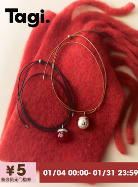 Tagi.榛果可调节金属长款项链毛衣链配饰简约时尚精致项链