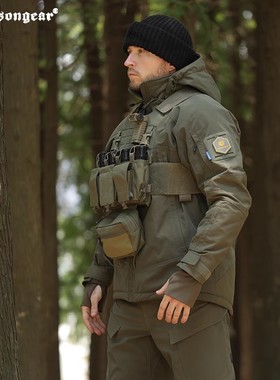 爱默生新品棉服麝牛战术户外保暖外套防风防泼水3M上衣外套男款