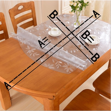 软玻璃PVC塑料直角椭形桌布桌垫茶几垫折叠圆形餐桌垫折叠透明垫