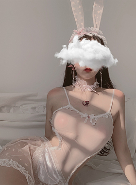 BeYourCat你的可爱萌宠兔妹妹粉嫩兔女郎网纱透睡裙性感内衣