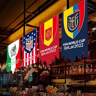 吊旗会徽国家队旗帜彩票店装饰