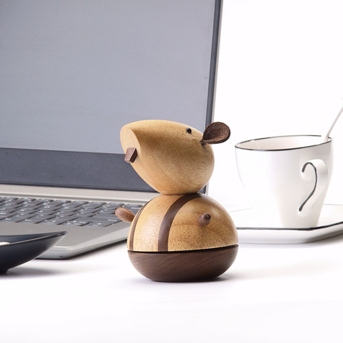 十二生肖鼠音乐盒八音盒木质摆件天空之城儿童女生日礼物几人设计