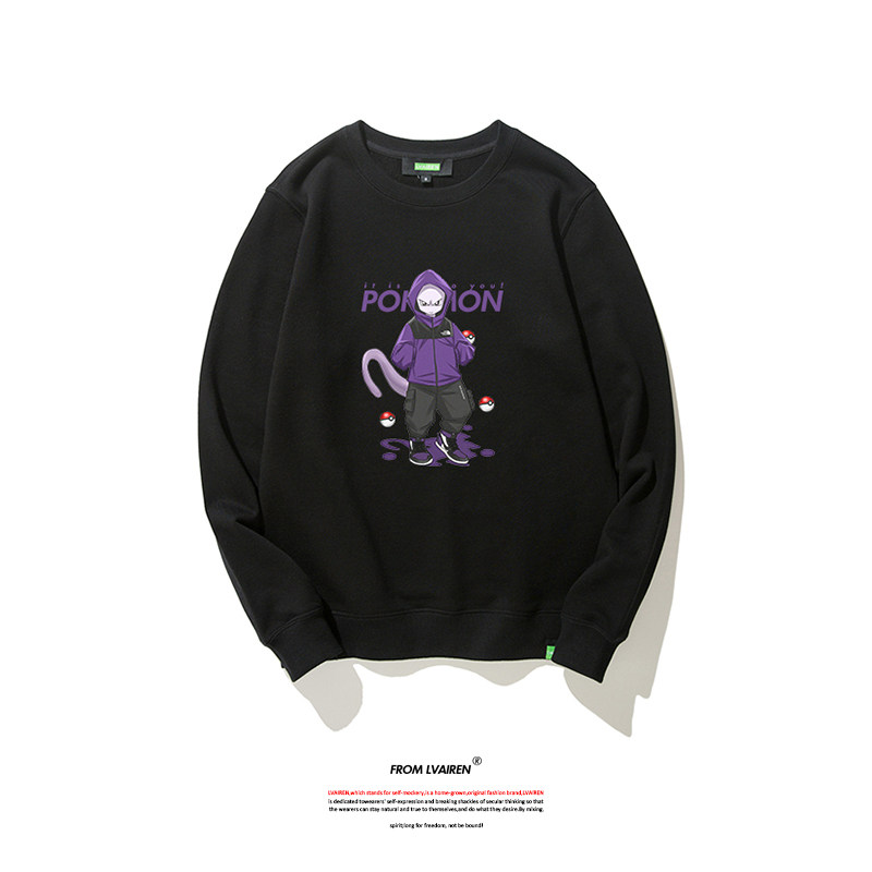 杰尼龟 超梦 可达鸭卫衣宠物小精灵神奇宝贝周边宝可梦纯棉打底衫,男装,卫衣,淘宝优惠券,粉丝福利购,淘宝优惠卷