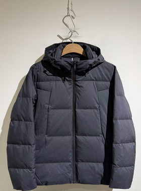 【东丽户外面料】重磅锁温 冬季连帽轻柔保暖白鹅绒外套羽绒服男