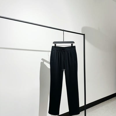 保暖棉质混纺加绒小直筒休闲裤男