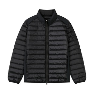 【排骨绗缝系列】东丽克轻无胆直充 保暖白鹅绒立领休闲羽绒服男