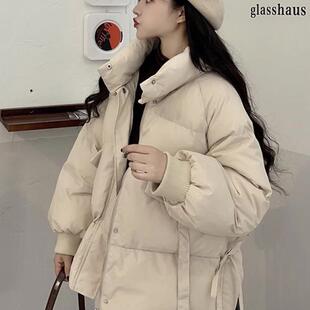 羽绒棉服女短款2024新款冬季新款ins潮小个子加厚棉衣面包服外套