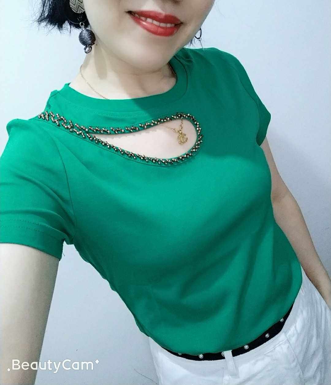 欧洲站夏季新款时尚性感破洞半袖T恤女修身纯棉百搭体桖短袖上衣