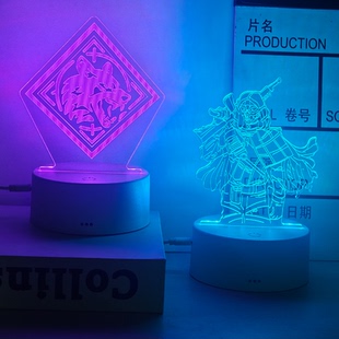 三角洲行动周边威龙哈夫克红狼曼德尔砖手办摆件小夜灯送同学礼物