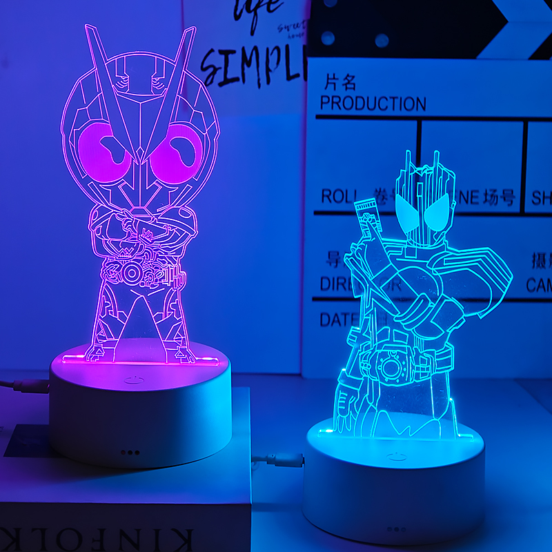假面骑士动漫周边氛围小夜灯卧室床头睡眠灯送男生生日礼物男朋友