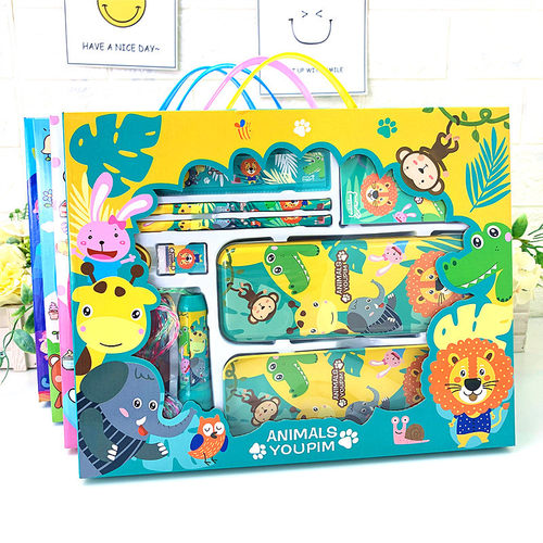 卡通文具套装礼盒儿童创意礼品奖品幼儿园毕业学习用品小学生礼物