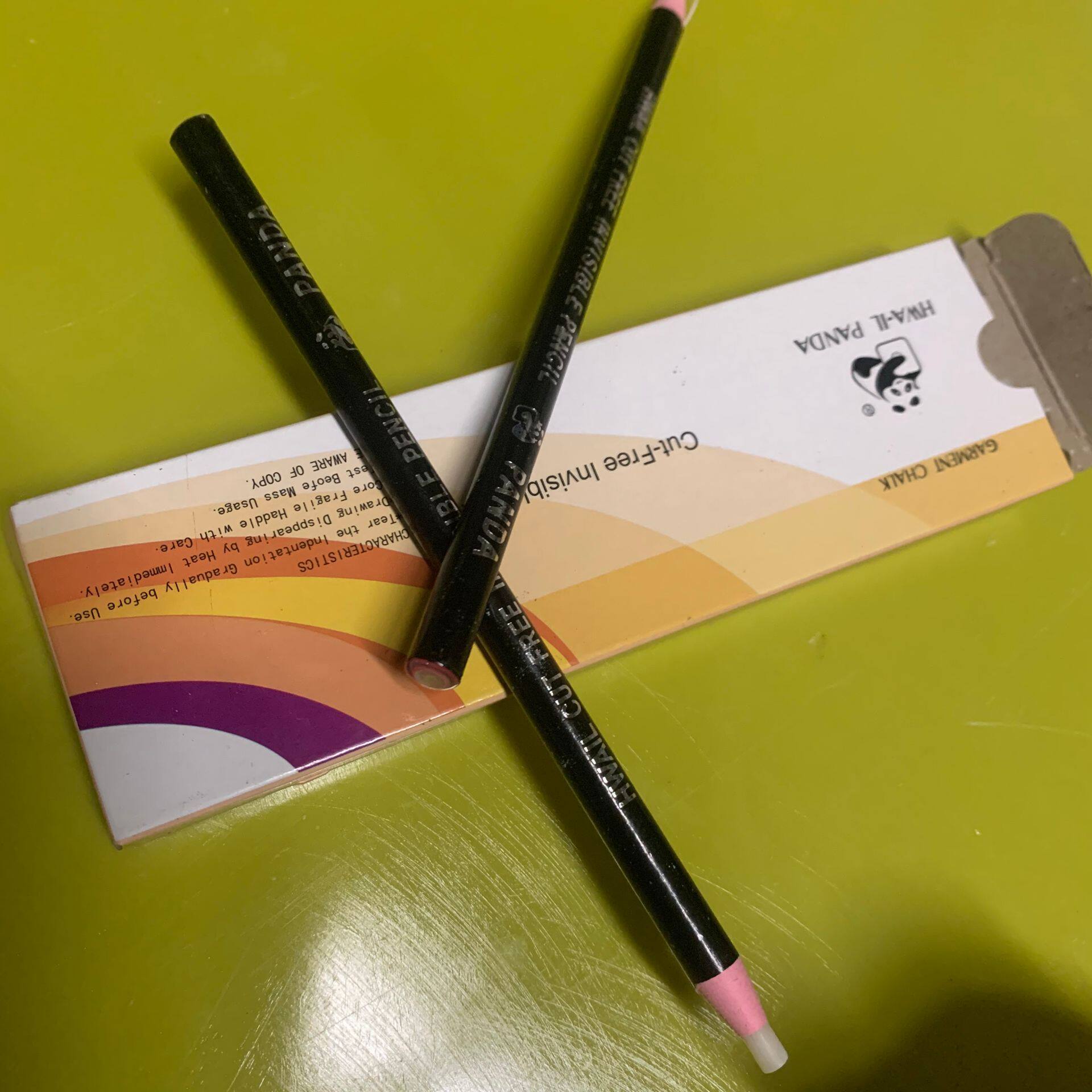 正品 韩国进口熊猫牌免削隐形手撕拉线划笔 消失白笔铅笔蜡笔