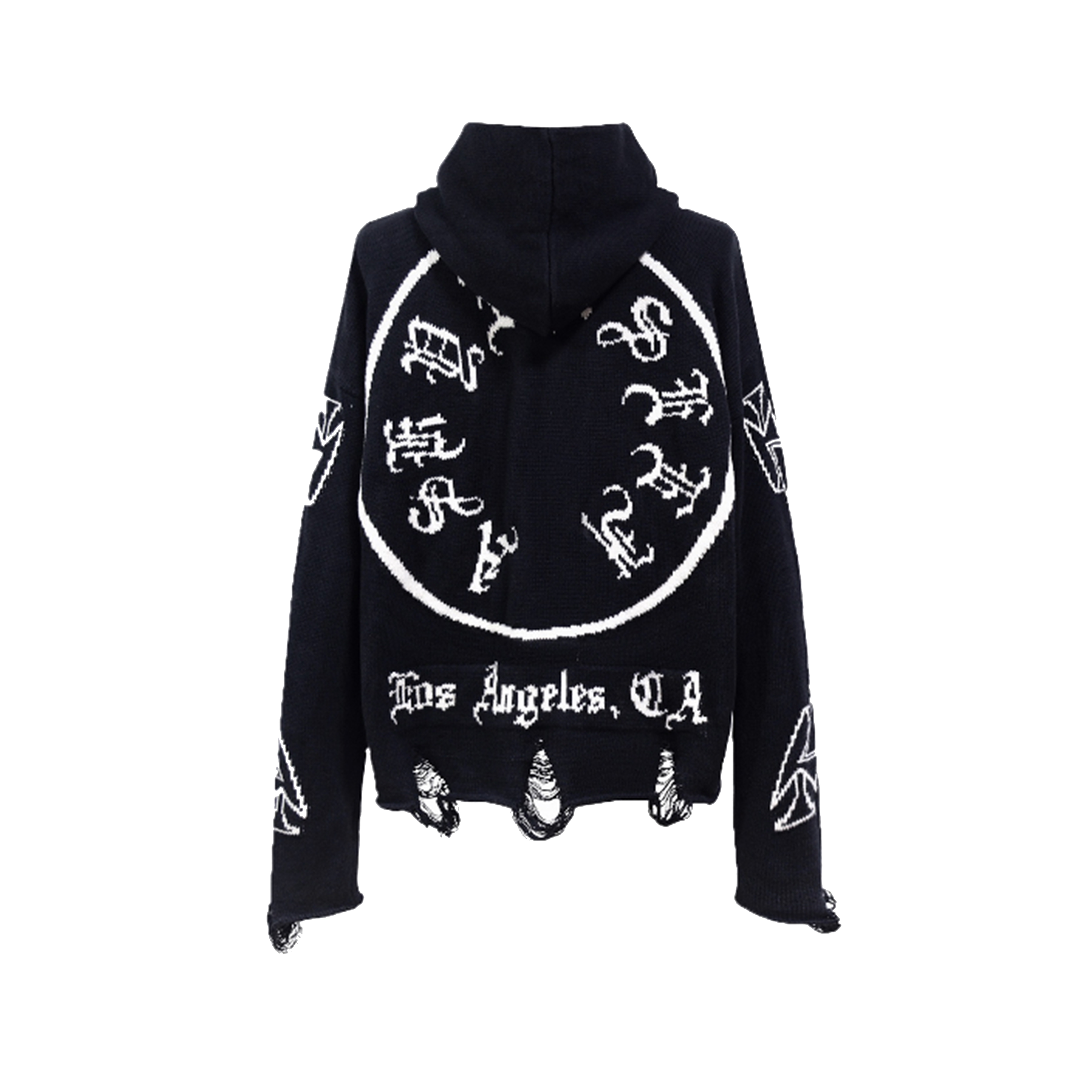 ASKYURSELF梵文Logo毛衣帽衫