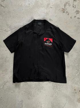 False Perception 烟盒涂鸦短袖衬衫 男女同款 黑色