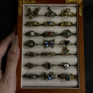 【大英系列】复古vintage戒指小众设计高级百搭开口戒