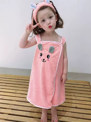 Детское летнее хлопковое быстросохнущее банное полотенце подходит для мужчин и женщин, детский банный халат для домашнего использования, хорошо впитывает воду, эффект подтяжки