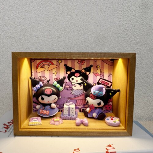 儿童礼物lujunni库洛米生日礼物手办周边摆件小夜灯创意女生女孩