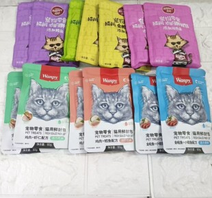 顽皮happy100猫零食鲜封包猫湿粮宠物猫咪营养零食主食头湿粮软包