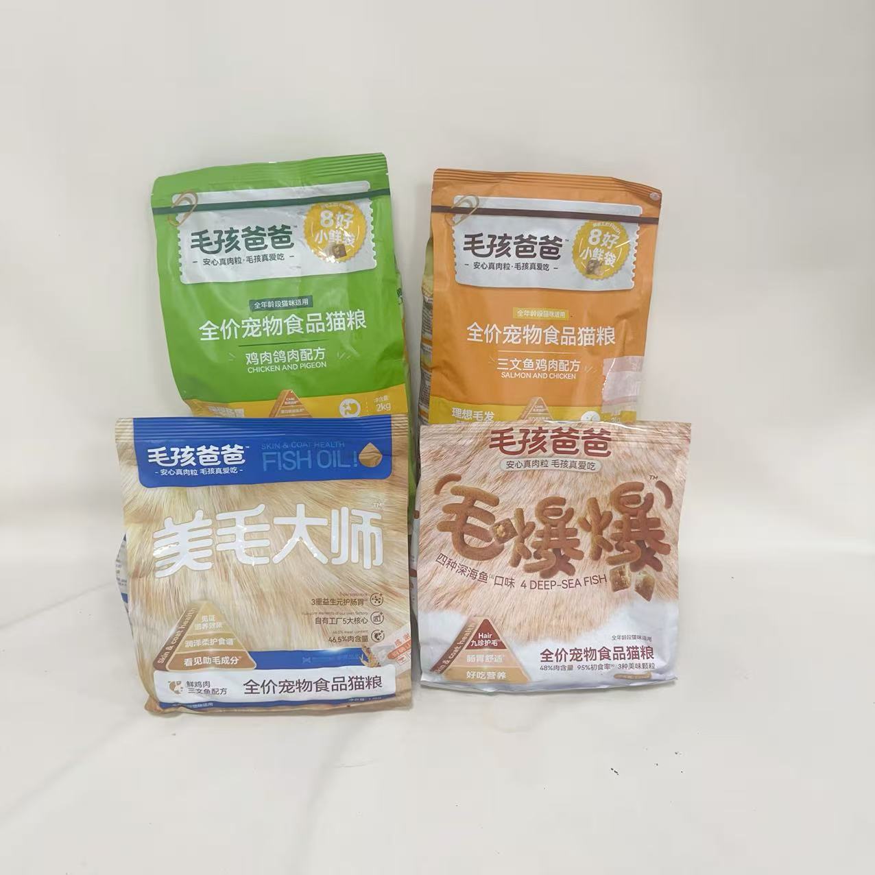 力狼毛孩爸爸 全价鲜肉冻干营养猫粮成猫幼猫鸡肉三文鱼主食干粮