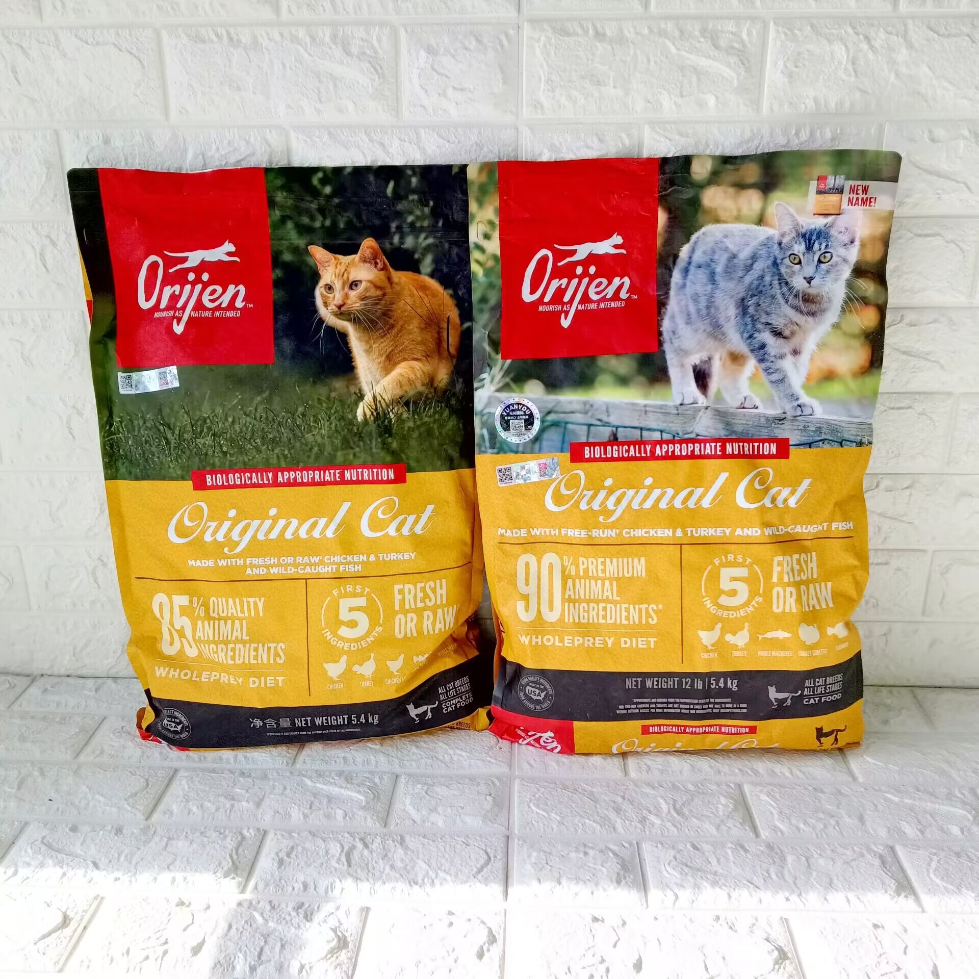 美版升级款渴望原装进口鸡分装肉猫粮5.4kg高端主粮有标防伪可查