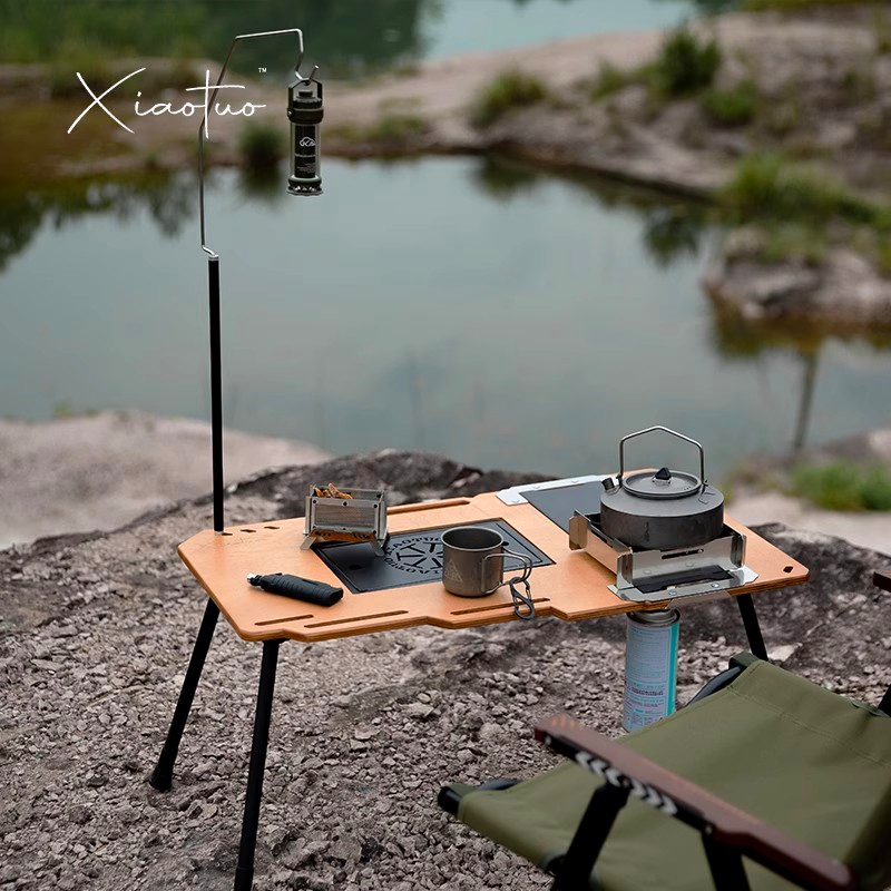 户外露营桌飞鱼桌便携一体化茶台