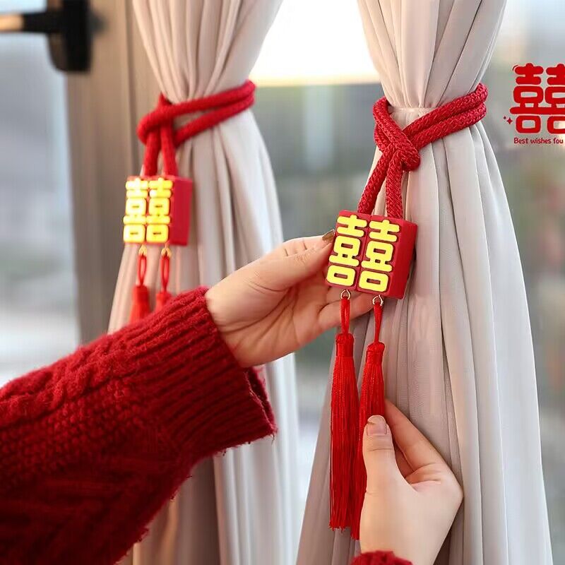 【磁吸款】窗帘装饰结婚