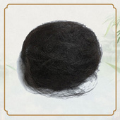 古装 假发原材料发球DIY曲曲发丝发棉填充物发网手工制作发包发料