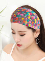 Summer thin wide-brimmed hair bands to cover white hair when going out, headbands for women to wash their faces and press their hair, sports headwear, and headscarves thumbnail 7
