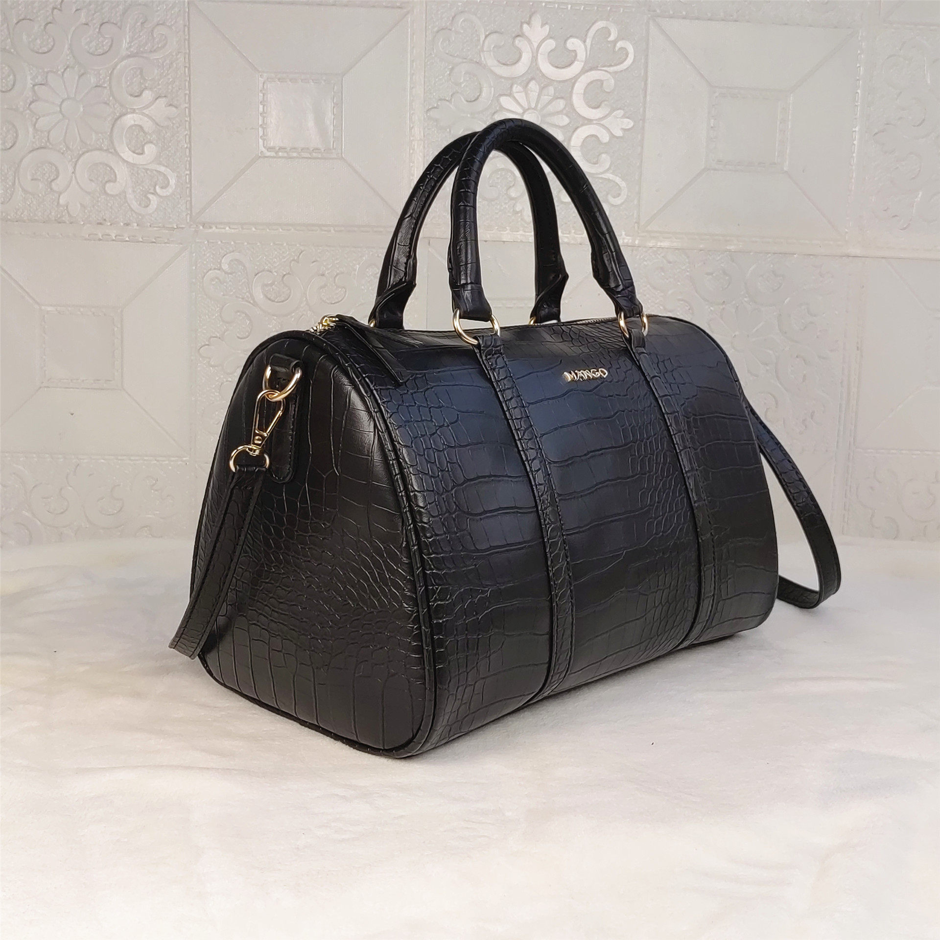 出口外贸包包女鳄鱼纹波士顿包女大容量枕头包单肩手提斜挎简约包,箱包皮具/热销女包/男包,波士顿包,淘宝优惠券,粉丝福利购,淘宝优惠卷