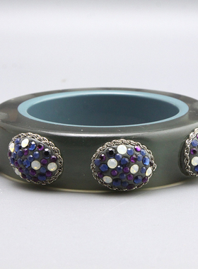 AO复古vintage中古民族花纹手镯孤品