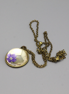 Y复古vintage镜面中古项链毛衣链孤品