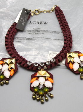 M外贸出口j.c手工秀场夸张造型时尚个性打标项链孤品