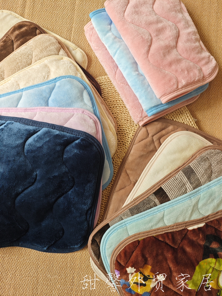 出口日本法兰绒保暖蓄热枕巾单人