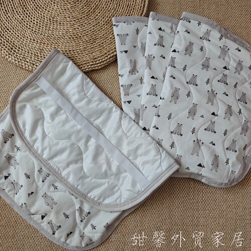 四季纯棉针织枕巾小清新45x65款