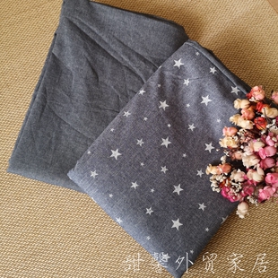 春夏新款 日式 软牛仔单人被套 150x210纯棉小时尚 小清新软糯被罩