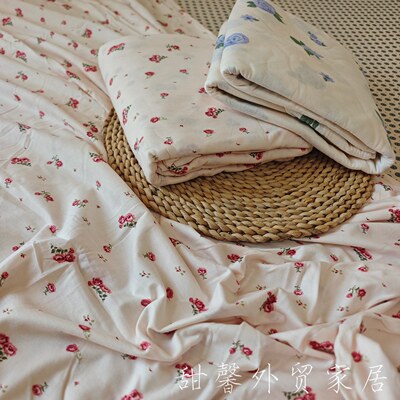 天竺棉被罩~150x200纯棉小碎花款