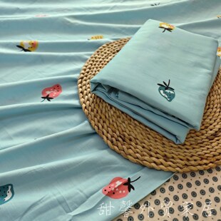 学生单人150x210 40s全棉斜纹软糯可裸睡被套 品牌订单纯棉被罩