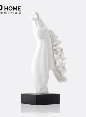 简欧美式风家居客厅书柜动物造型