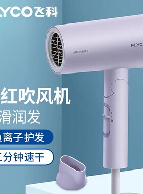 飞科电吹风机FH6277家用宿舍学生大功率负离子可折叠静音吹风筒