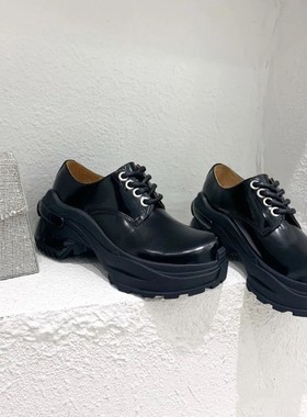 MONA同款2026春夏复古厚底英伦学院风单鞋日系真皮百搭小皮鞋女