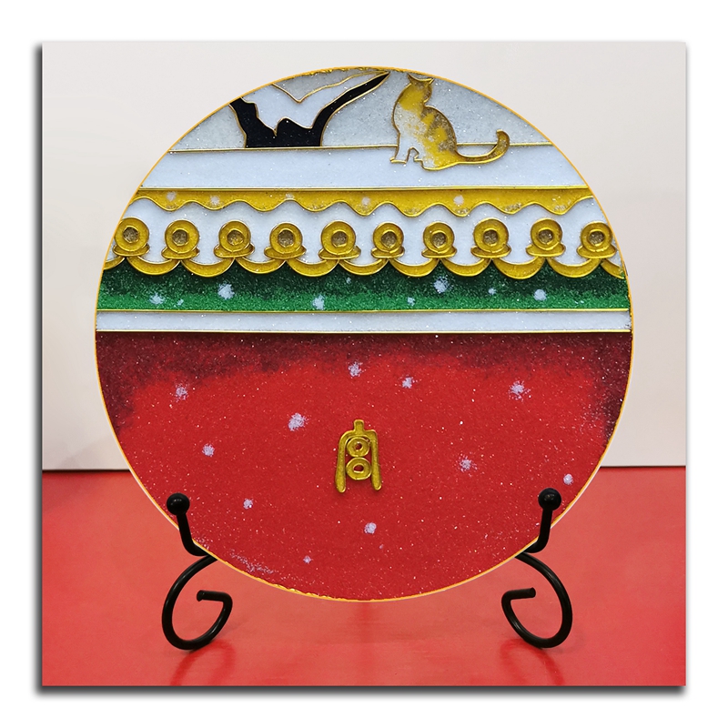 团建手工制作掐丝珐琅画DIY礼品
