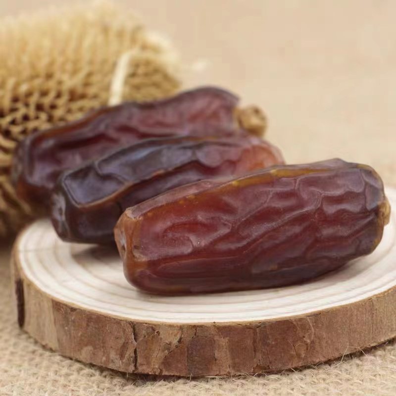 新疆特产蜜枣干果免洗枣500g包邮阿联酋迪拜黄金大黑椰枣营养零食