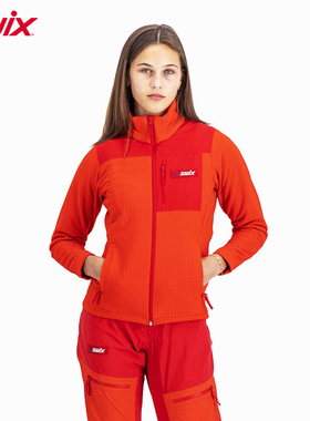 SWIX冬季户外滑雪保暖保暖防风拉绒外套男女款休闲透气运动夹克