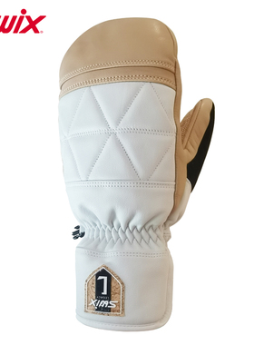 SWIX单板滑雪手套冬季防风加绒保暖山羊皮革户外运动手套H22861